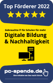 Zertifikat Digitale Bildung & Nachhaltigkeit der pc-spende.de